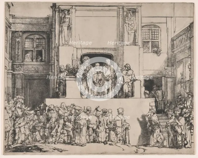 Christ Presented to the People, 1655., 1655. Creator: Rembrandt Harmensz van Rijn.