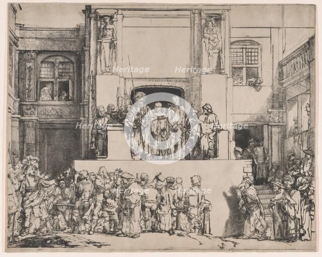 Christ Presented to the People, 1655., 1655. Creator: Rembrandt Harmensz van Rijn.