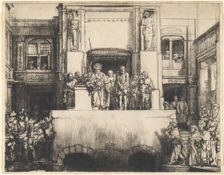 Christ Presented to the People: Oblong Plate, 1655. Creator: Rembrandt Harmensz van Rijn