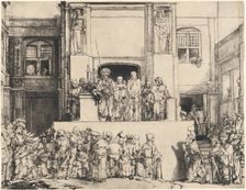 Christ Presented to the People: Oblong Plate, 1655. Creator: Rembrandt Harmensz van Rijn