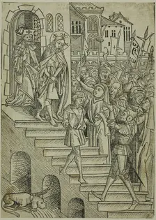 Christ Presented to the People, page 73 from the Treasury (Schatzbehalter), 1491. Creator: Michael Wolgemut