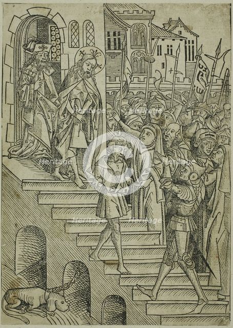 Christ Presented to the People, page 73 from the Treasury (Schatzbehalter), 1491. Creator: Michael Wolgemut.