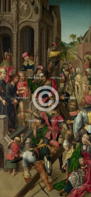 Christ presented to the People (Triptych: Scenes from the Passion of Christ, left panel), c. 1510. Artist: Master of Delft (active Early 16th cen.)