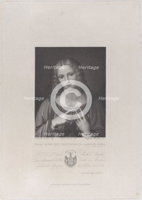 Christ proclaiming the law, 1817. Creators: Raphael Morghen, Pietro Ermini.
