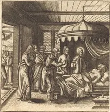 Christ Raises the Daughter of Jairus, probably c. 1576/1580. Creator: Leonard Gaultier