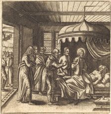 Christ Raises the Daughter of Jairus, probably c. 1576/1580. Creator: Leonard Gaultier