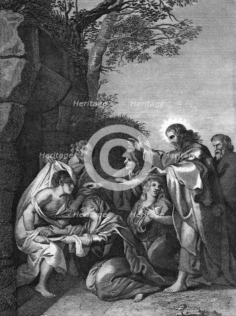 Christ raising Lazarus, 1814. Artist: Unknown
