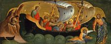 Christ Rescuing Peter from Drowning (Predella Panel), ca 1370. Creator: Veneziano, Lorenzo (active 1356-1372)