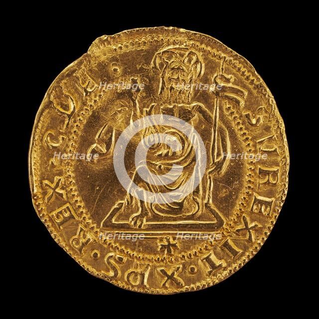 Christ Rising from the Tomb Holding a Banner [reverse], 15th century. Creator: Unknown.