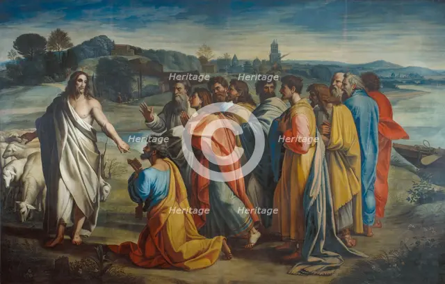 Christ's Charge to St Peter, (c1515), 1729-1731. Creator: Sir James Thornhill.