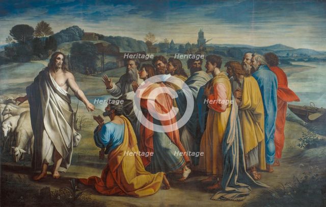 Christ's Charge to St Peter, (c1515), 1729-1731. Creator: Sir James Thornhill.