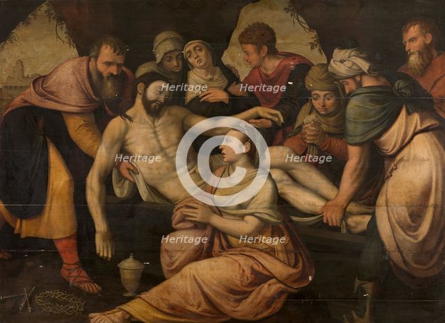 Christ's Entombment, 1565. Creator: Lambert van Noort.