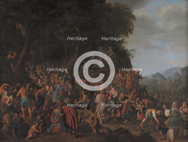 Christ's Entry into Jerusalem, 1655. Creator: Adriaen van Nieulandt.