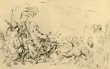 Christ's entry into Jerusalem c1759, (1928). Artist: Giovanni Domenico Tiepolo