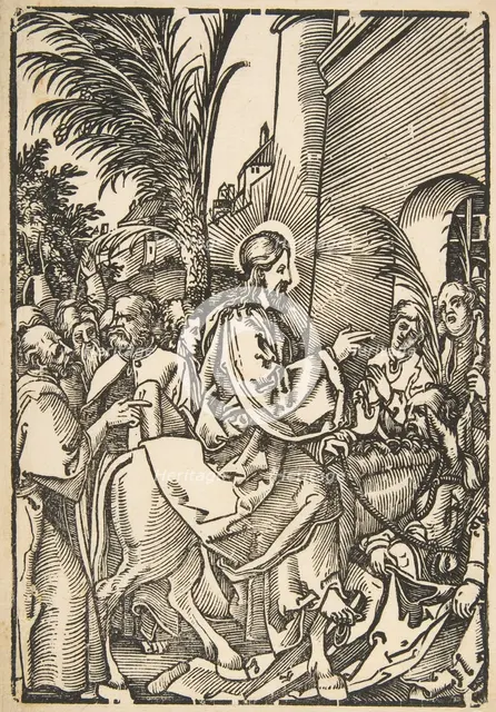 Christ's Entry into Jerusalem, from The Small Passion (copy).n.d. Creator: Unknown.