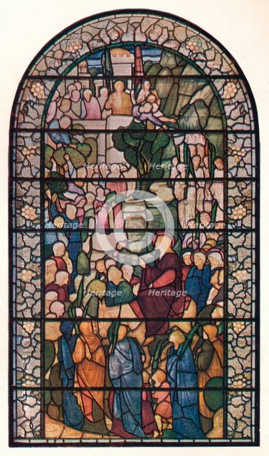 'Christ's Entry Into Jerusalem, Window in the Church of St. Peter, Vere Street, London', c1883. Artist: Sir Edward Coley Burne-Jones.