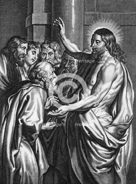 Christ's friendly warning to Peter, 1814.Artist: P Rothwell