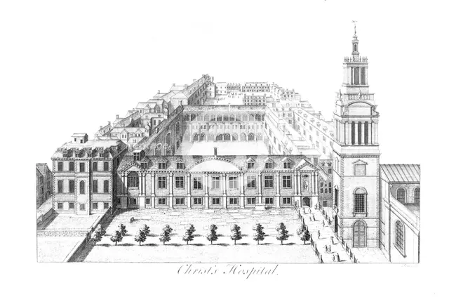 'Christ's Hospital.', c1740. Artist: William Henry Toms.