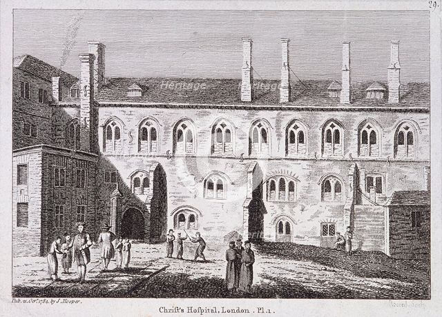 Christ's Hospital, London, 1784. Artist: James Record