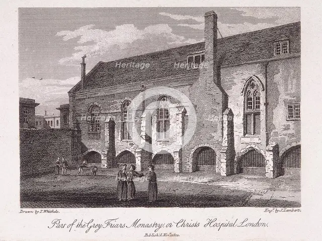 Christ's Hospital, London, 1812. Artist: James Lambert