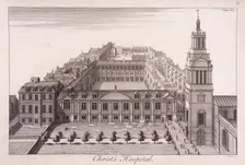 Christ's Hospital, London, c1740. Artist: William Henry Toms