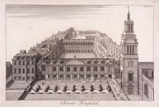 Christ's Hospital, London, c1740. Artist: William Henry Toms