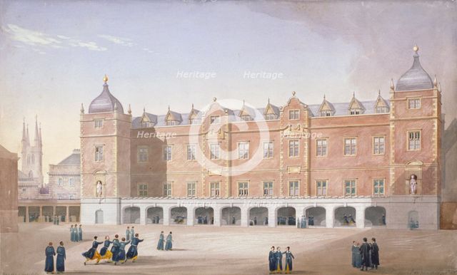 Christ's Hospital School, Newgate Street, City of London, 1831. Artist: John Shaw