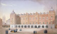 Christ's Hospital School, Newgate Street, City of London, 1831. Artist: John Shaw