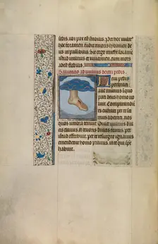 Christ's Left Foot with Wound; Arenberg Hours, early 1460s. Creator: Willem Vrelant