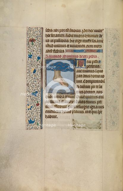 Christ's Left Foot with Wound; Arenberg Hours, early 1460s. Creator: Willem Vrelant.