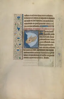 Christ's Left Hand with Wound; Arenberg Hours, early 1460s. Creator: Willem Vrelant