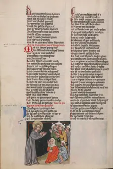 Christ's Warning of the False Prophets; Weltchronik, about 1400-1410. Creator: Unknown