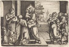 Christ Surrounded by Children. Creator: Georg Pencz