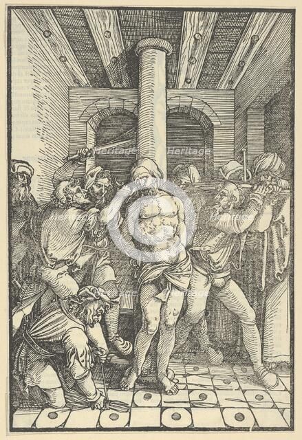 Christ Scourged, from Speculum passionis domini nostri Ihesu Christi, 1507. Creator: Hans Schäufelein the Elder.