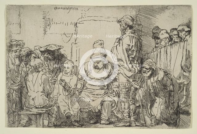 Christ Seated Disputing with the Doctors, 1654. Creator: Rembrandt Harmensz van Rijn.