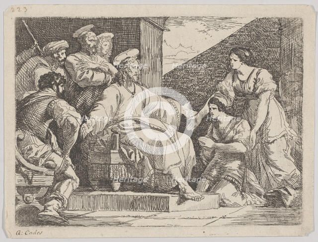 Christ seated preaching, 1766?. Creator: Giuseppe Cades.