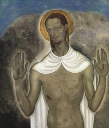 Christ Showing His Wounds, 1921. Creator: Gustave van de Woestijne