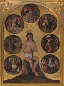 Christ Sitting on the Cold Stone and other Scenes of the Passion, 1st quarter 16th century. Creator: Anon