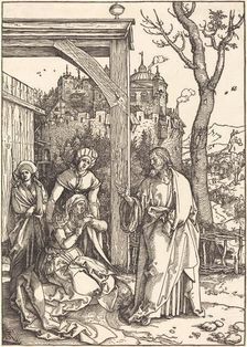 Christ Taking Leave from His Mother, c. 1504/1505. Creator: Albrecht Durer