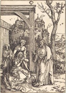 Christ Taking Leave from His Mother, c. 1504/1505. Creator: Albrecht Durer