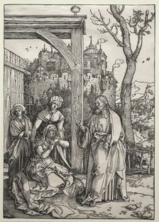 Christ Taking Leave of His Mother, c. 1504-1505. Creator: Albrecht Dürer (German, 1471-1528)