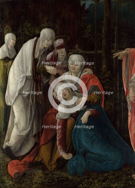 Christ taking leave of his Mother, c. 1520. Artist: Huber, Wolf (1480/5-1553)
