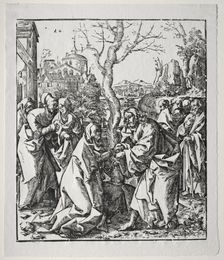 Christ Taking Leave of his Mother. Creator: Wolf Traut (German, c. 1486-1520)