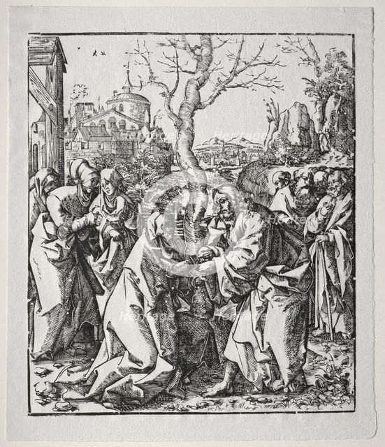 Christ Taking Leave of his Mother. Creator: Wolf Traut (German, c. 1486-1520).