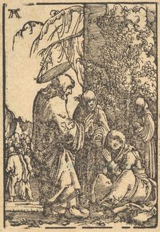 Christ Taking Leave of His Mother, from The Fall and Salvation of Mankind Through the ..., ca. 1513. Creator: Albrecht Altdorfer