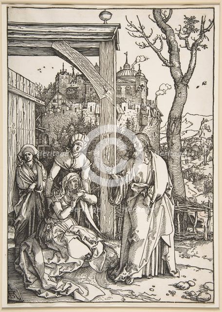 Christ Taking Leave of His Mother, from The Life of the Virgin, ca. 1504. Creator: Albrecht Durer.