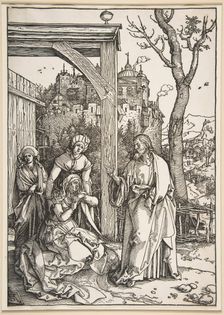 Christ Taking Leave of His Mother, from The Life of the Virgin, ca. 1504. Creator: Albrecht Durer