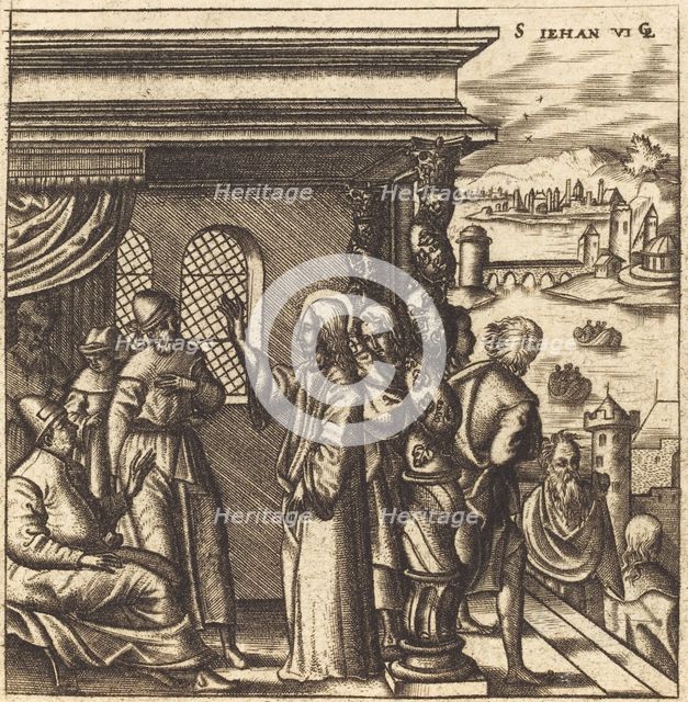 Christ Teaching in the Synagogue, probably c. 1576/1580. Creator: Leonard Gaultier.