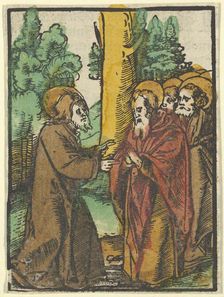 Christ Teaching the Disciples, 1, from Das Plenarium, 1517. Creator: Hans Schäufelein the Elder