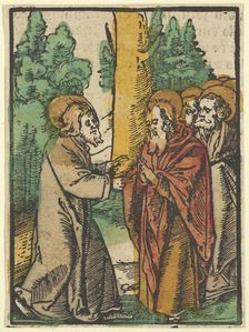 Christ Teaching the Disciples, 1, from Das Plenarium, 1517. Creator: Hans Schäufelein the Elder